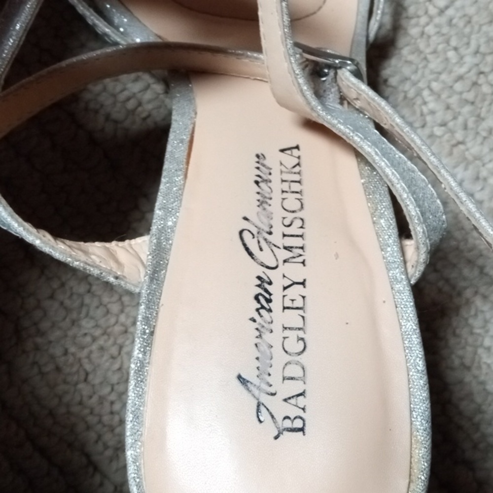 BADGLEY MISCHKA, Wedding, Holidays, glitter, block heel, special occasio… - Picture 5 of 6